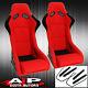 Spg Profi Style Jdm Full Bucket Racing Automotive Car Seats With Sliders Red Cloth
