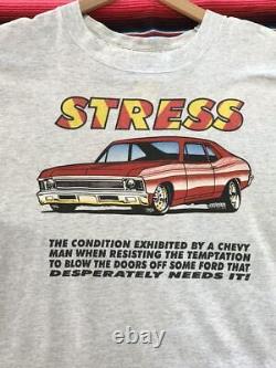 Strees Fear This T Shirt Chevrolet Nova Muscle Car USA Vintage Drag Racing Ame