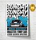 Sunday Funny Car Drag Races Canvas Print 18x24 24x36 36x48 Sizes Avail Pop Art