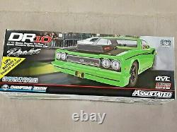 Team Associated DR10 RTR Brushless Drag Race Car Combo Green withBattery & Charger
