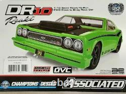 Team Associated DR10 RTR Brushless Drag Race Car Combo Green withBattery & Charger