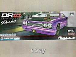 Team Associated DR10 RTR Brushless Drag Race Car (Purple) with2.4GHz Radio & DVC
