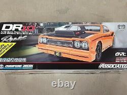 Team Associated DR10 RTR Drag Race Car Combo Orange with Battery & Charger 70025C