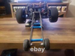 Team associated dr 10 drag race R/C car with some metal updrades withcontroller