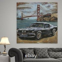 Top Speed Perfect Drag Race Super Fast Car Drift 3D Wall Mount Painting