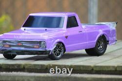 Traxxas 94076-4 Purple Drag Slash RC Dragster Brushless Onroad Race Car NEU 110
