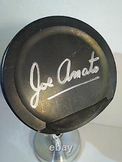 Unique Joe Amato Signed Piston & Rod, With Base, Drag Racing NHRA, Man Cave Trophy