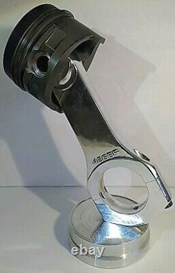 Unique Joe Amato Signed Piston & Rod, With Base, Drag Racing NHRA, Man Cave Trophy