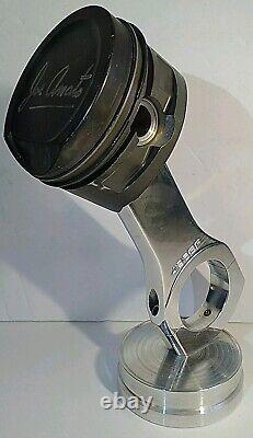 Unique Joe Amato Signed Piston & Rod, With Base, Drag Racing NHRA, Man Cave Trophy