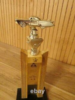 VIntage 1960 Auto Magic Award of Elegance Drag car racing TROPHY Bay City MICH