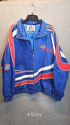 Very Rare Vintage NHRA Winston Drag Racing H3 Sportsgear Jacket Coat Men's 2XL