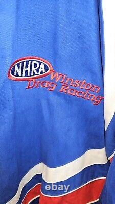Very Rare Vintage NHRA Winston Drag Racing H3 Sportsgear Jacket Coat Men's 2XL