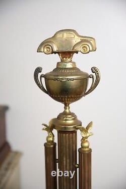 Vintage 1950's Car Club Hot Rod Racing Trophy brass drag racing Rat Rod