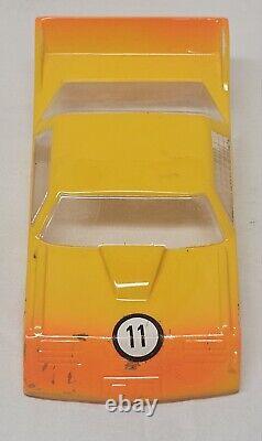 Vintage 1970s Lexan Body Slot Car Chasis Lot 1/24 Scale Nascar Drag Racing Parma