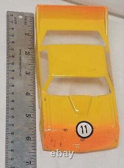 Vintage 1970s Lexan Body Slot Car Chasis Lot 1/24 Scale Nascar Drag Racing Parma