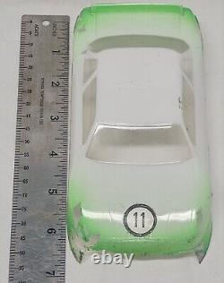 Vintage 1970s Lexan Body Slot Car Chasis Lot 1/24 Scale Nascar Drag Racing Parma