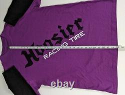 Vintage 1990s Hoosier Racing Tire Hot Rod Car Drag Race Club Shirt Vtg Men's L