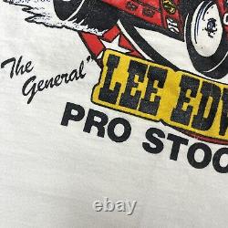 Vintage 70s General Lee Edwards IHRA Shirt Drag Racing Pro Stock Chevy Vega Car