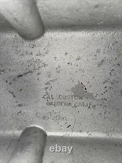 Vintage CAL CUSTOM Valve Covers CHEVY 59-86 sbc V8 Hot Rod muscle car old gasser