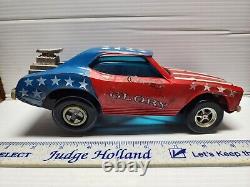 Vintage Hasbro 1970's Stick Shifters Old Glory Friction Drag Racing Toy Car