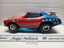 Vintage Hasbro 1970's Stick Shifters Old Glory Friction Drag Racing Toy Car