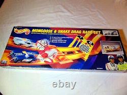 Vintage Mattel Hot Wheels Snake & Mongoose Drag Race Set