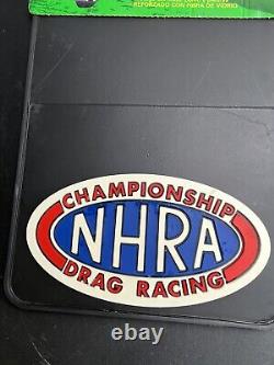 Vintage NHRA Championship Drag Racing Mud Flaps NOS 12 x18 Plasticolor USA