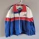 Vintage Nhra Winston Drag Racing Sport Service Red White & Blue Jacket Men's Xxl