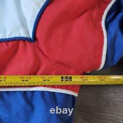 Vintage NHRA Winston Drag Racing Sport Service Red White & Blue Jacket Men's XXL