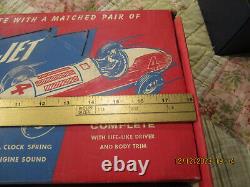 Vintage PAGCO JET Wind-Up Race Cars #2504 Drag Strip Set WithOriginal Box Rare