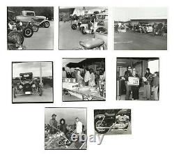 Vintage Photo Archive of WHITE'S PIT STOP Motorcycle & Hot Rod Car DRAG RACING