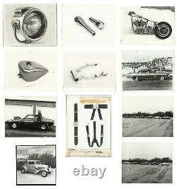 Vintage Photo Archive of WHITE'S PIT STOP Motorcycle & Hot Rod Car DRAG RACING