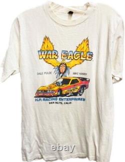 Vrhtf Nhra Original Vintage Dale Pulde's War Eagle Omni Funny Car Lg T Shirt
