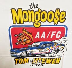 Vrhtf Nhra Super Cool Original 1976 Tom The Mongoose Mcewen Funny Car XL T Shirt