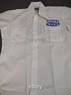 Vtg Single Stitch NHRA Drag Racing Hand Painted Shirt Sz M/L NOS 80s Nascar RARE