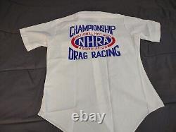 Vtg Single Stitch NHRA Drag Racing Hand Painted Shirt Sz M/L NOS 80s Nascar RARE