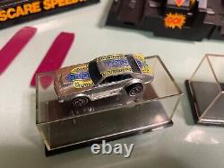 (rare) 1976 Mattel Hw Double Scare Speedway (super Chrome) Drag Race Set