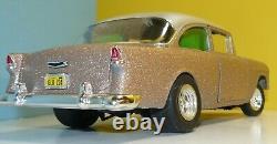 1/18 Chevy 1955 personnalisé, gasser, old school, voiture de course à pneus étroits.