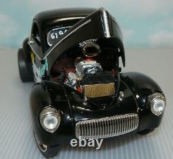1/18, Sur Mesure 1941 Willys Black Ice Racing Drag Car, Pro Street