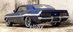 1 1969 69 Camaro Chevy Chevrolet Construit Vintage Drag Race 24 Modèle de voiture de sport 12