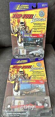 (17 Car Lot) Johnny Lightning Top Fuel Legends Dragsters 1/64