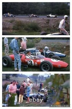 1967 35mm Photos Originales Diapositives Lot Sports Car 500 Formula Vee Drag Ny Race Ct