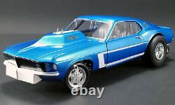 1969 Ford Mustang Gasser Aa Gs Le Patron Met Blue 118 Diecast Car Gmp 18913