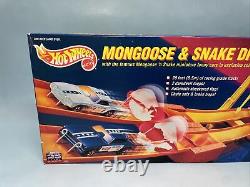 1993 Vintage Hot Wheels Mongoose & Snake Drag Race Set Nouveau Excellent