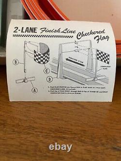 Aurore 2 en 1 Set de Course de Cascades et de Dragsters Speedline 1968 en Boîte Complète Avec Voitures