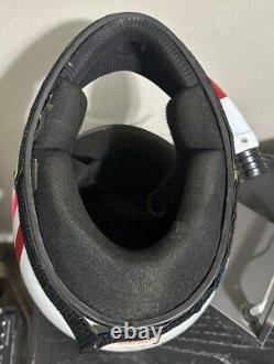 Casque de course automobile Goodyear Simpson Snell 90 SCCA Drag Car signé par Duck Allen