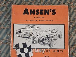 Catalogue de pièces automobiles 1951 vtg ANSEN Speed Shop Custom Hot Rod Drag Racing vieille voiture