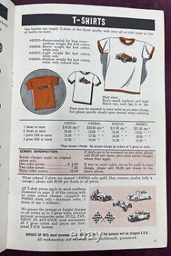 Catalogue de voitures Spot Enterprises de 1956 avec patch, autocollant, hot rod, course de dragsters, RARE