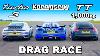 Course De Dragsters Entre Koenigsegg V 1000 Chevaux, Audi Tt Et Porsche 911 Turbo S