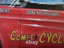 Don Nicholson 1965 Mercury Comet Cyclone Dessin d'art original Voiture de course de dragsters